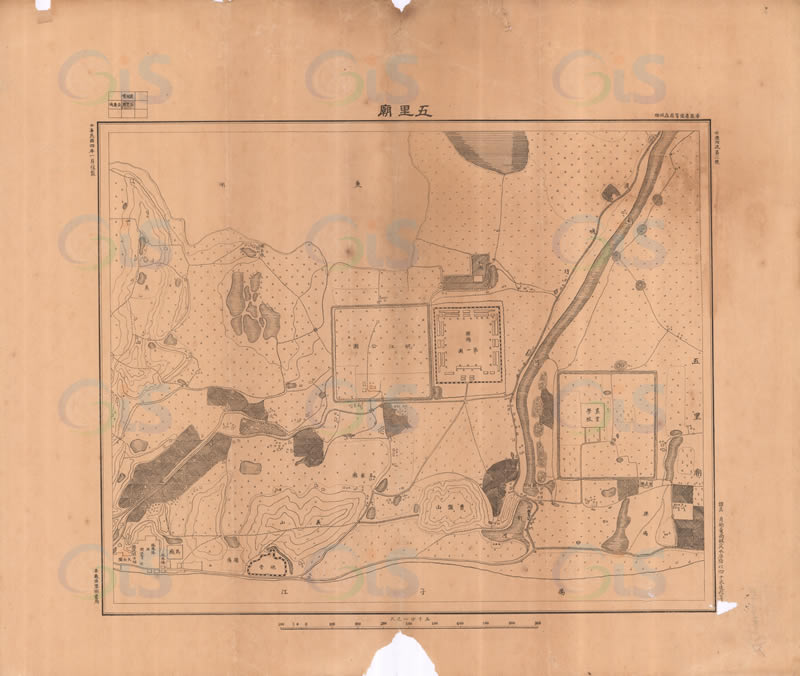 1915年《安庆附近》5千分1地形图预览图2