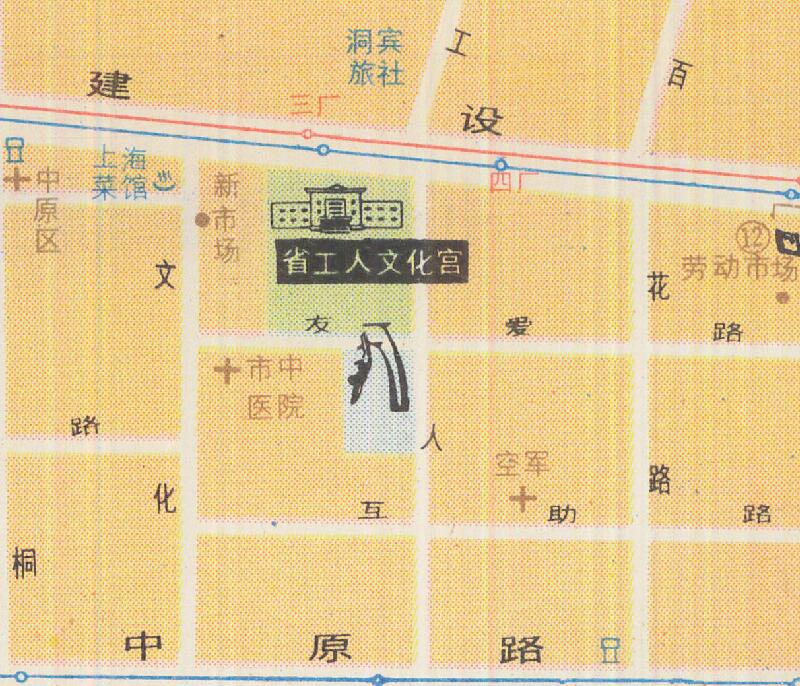 1983年《郑州交通游览图》预览图2