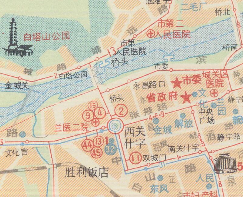 1985年《兰州交通图》预览图3