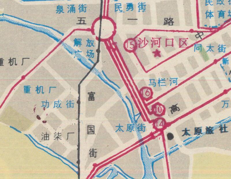 80年代《大连旅游》地图预览图3