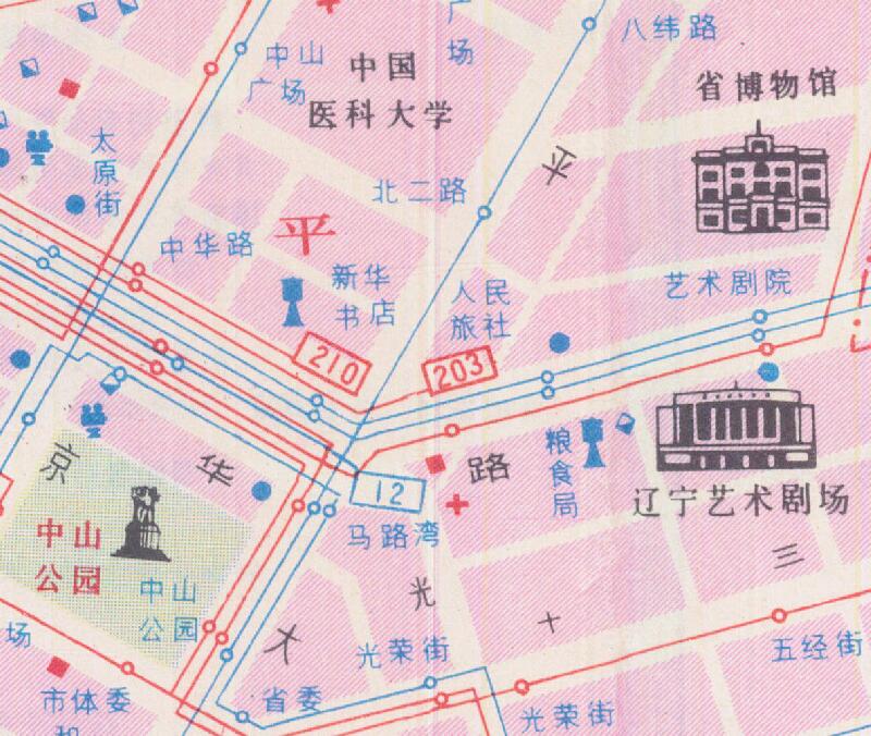 1988年《沈阳交通导游图》预览图3