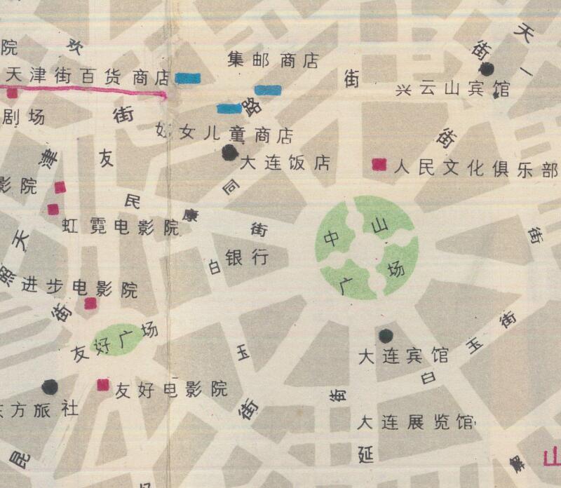 80年代《大连旅游》地图预览图4