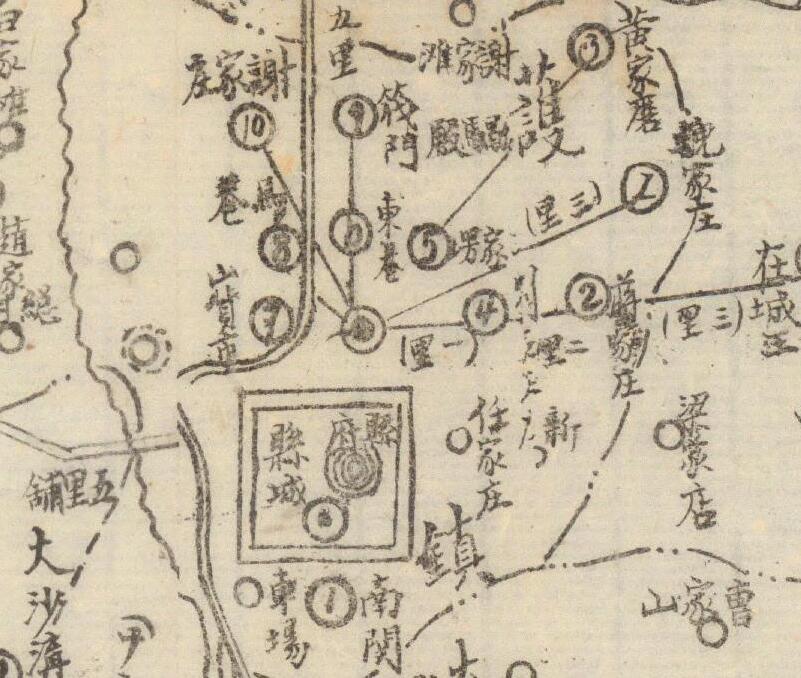 1942年甘肃《甘谷县全图》预览图1