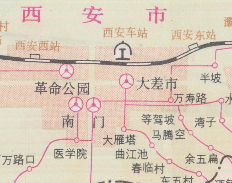 1981年《西安交通图》预览图2