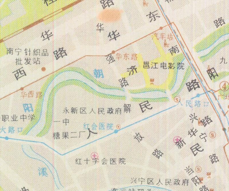 1986年《南宁交通图》预览图4 1986年《南宁交通图》预览图4