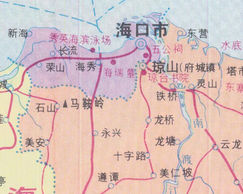 1986年《海南岛交通游览图》预览图4