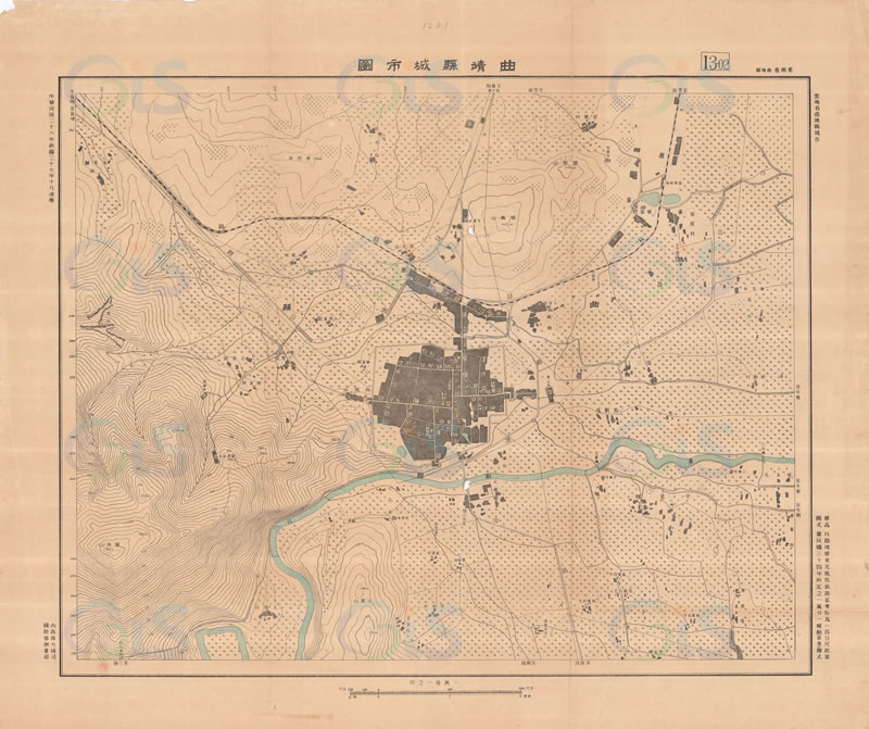 1948年云南《曲靖县城市图》预览图