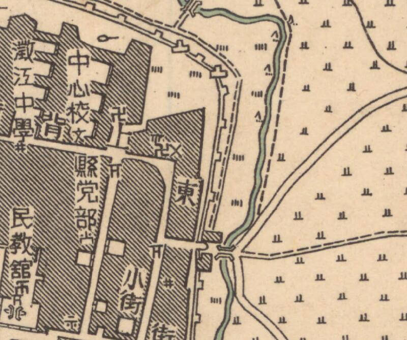 1949年云南《澄江县城市图》预览图2 1949年云南《澄江县城市图》预览图2