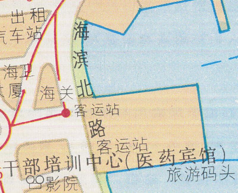 1993年山东《威海交通游览图》老地图预览图2 1993年山东《威海交通游览图》老地图预览图2