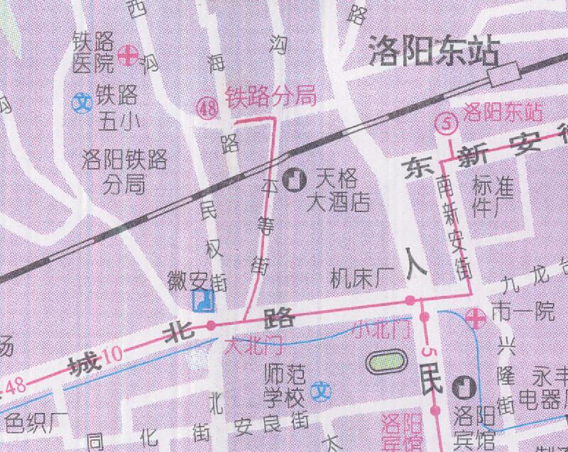 1999年河南《洛阳市交通旅游图》预览图3 1999年河南《洛阳市交通旅游图》预览图3