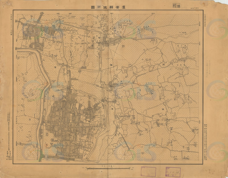 1947年江苏《淮安县城市图》预览图