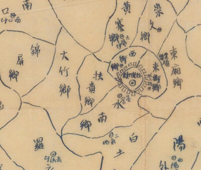 1943年广东梅州《梅县县图》预览图1