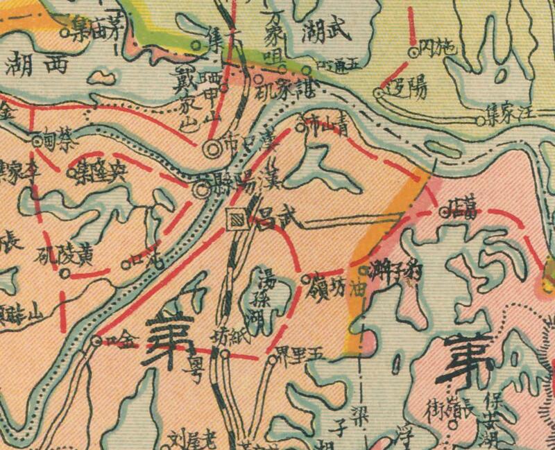 1934年民国《湖北全省分区图》预览图1