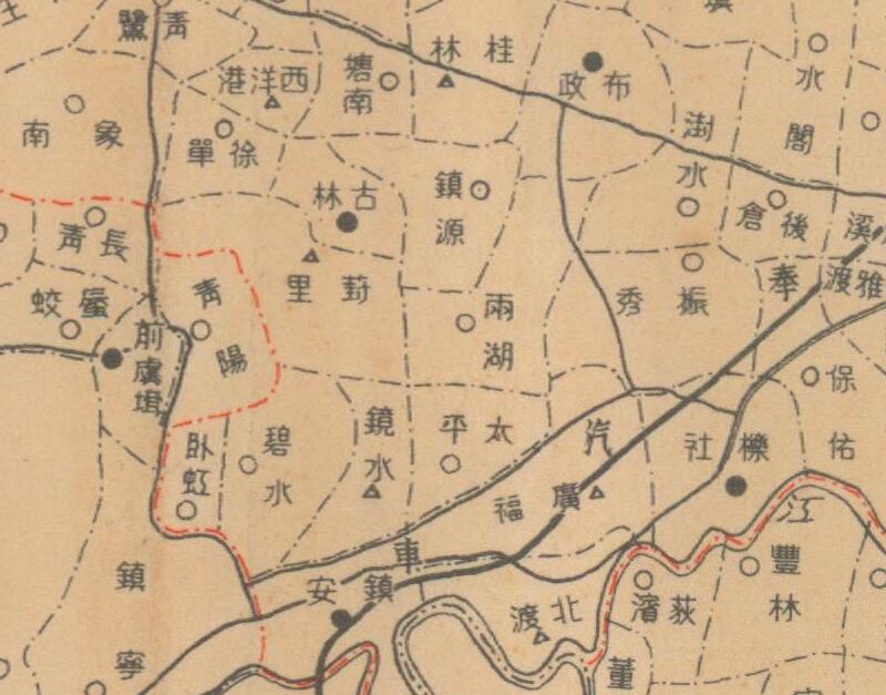 1930年浙江《宁波市县区域各村里划分图》预览图2