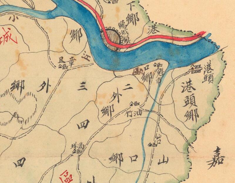 1941年丽水《浙江省青田县乡镇区城详图》预览图2 1941年丽水《浙江省青田县乡镇区城详图》预览图2