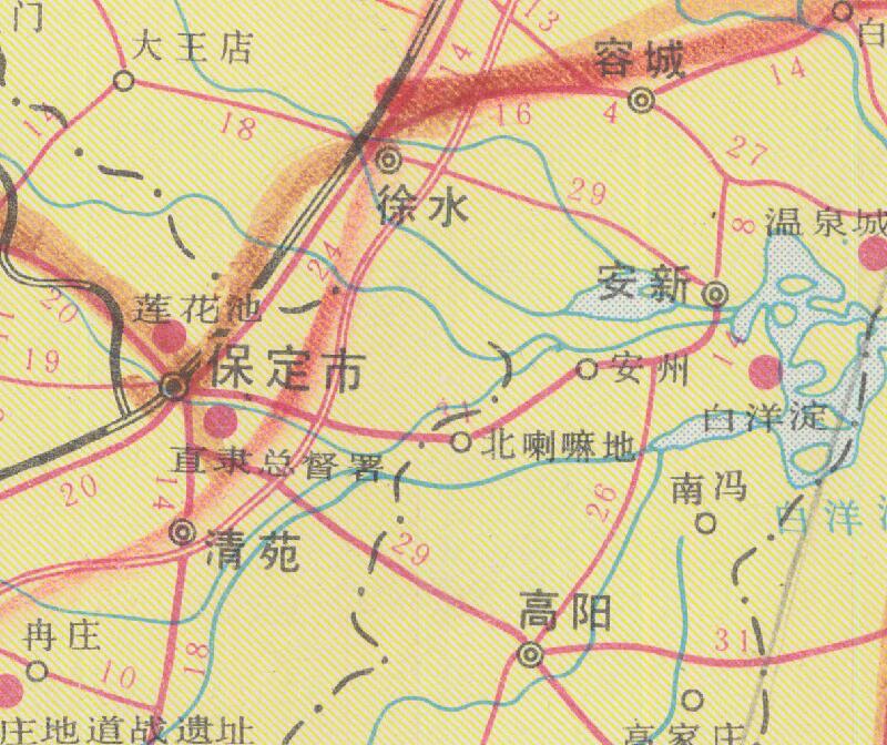 1993年版《河北省交通旅游图》老地图预览图2