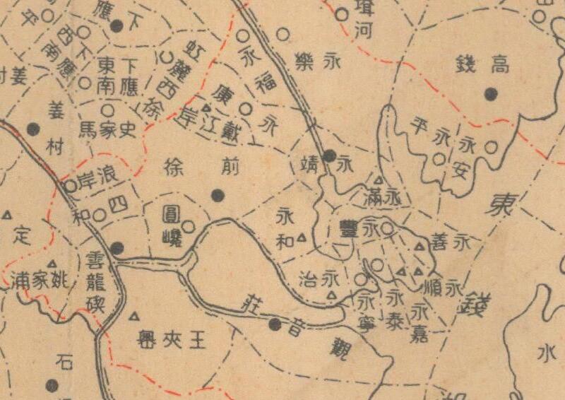 1930年浙江《宁波市县区域各村里划分图》预览图3
