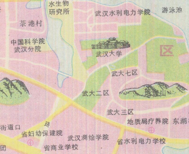 1986年湖北《武汉市交通图》预览图4