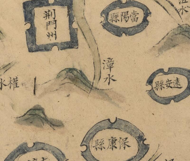 1821年道光《湖北省长江、汉水堤工图》预览图3