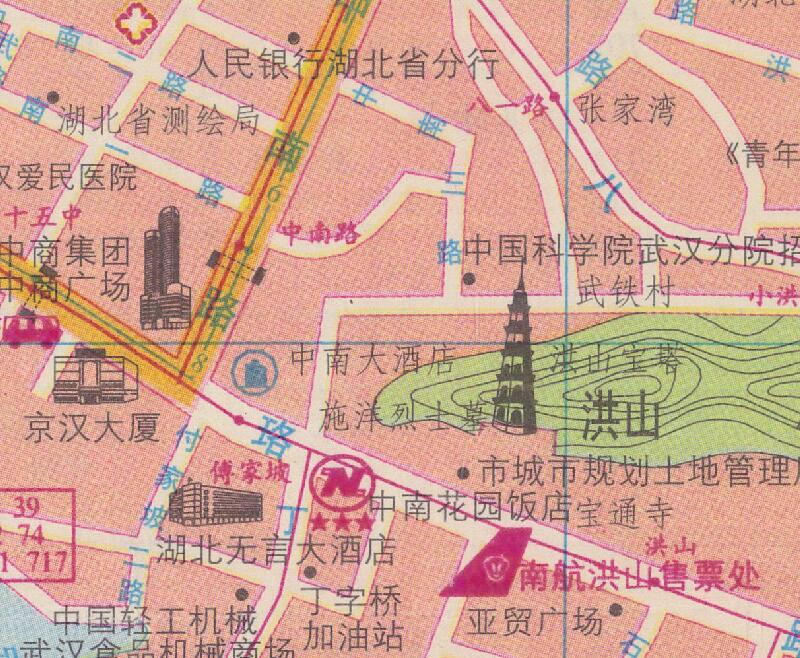 1999年湖北《武汉市交通图》预览图4 1999年湖北《武汉市交通图》预览图4