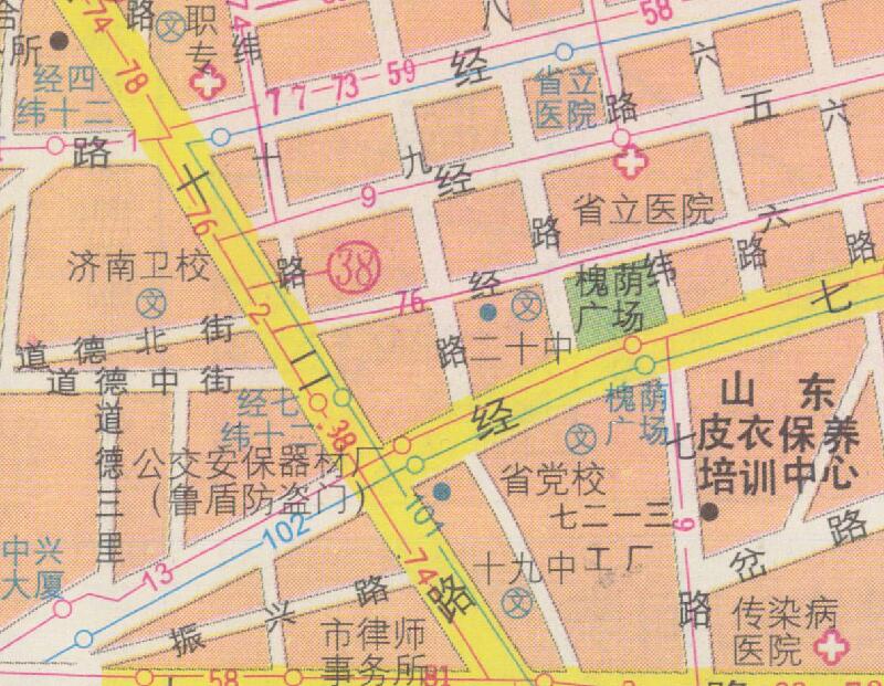 1999年山东《济南市交通旅游图》预览图4