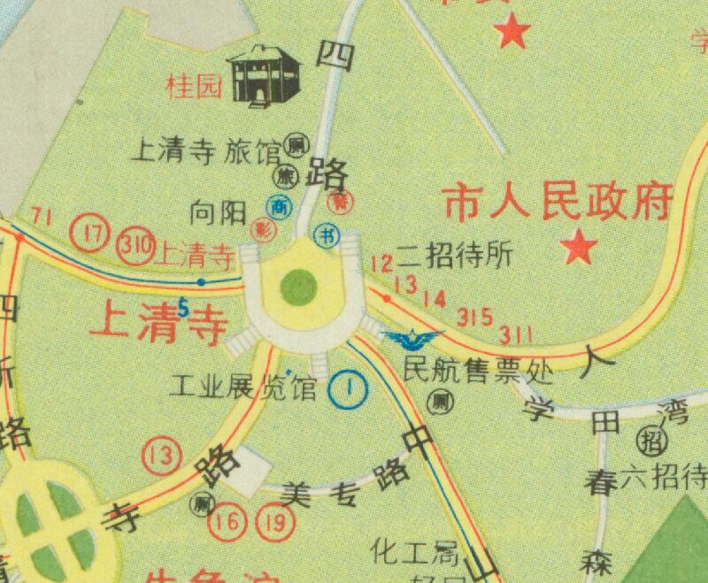 1987年《重庆市交通图》预览图3