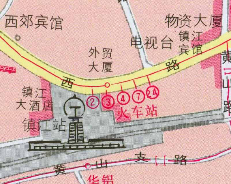 1997年江苏《最新镇江市交通旅游图》预览图4