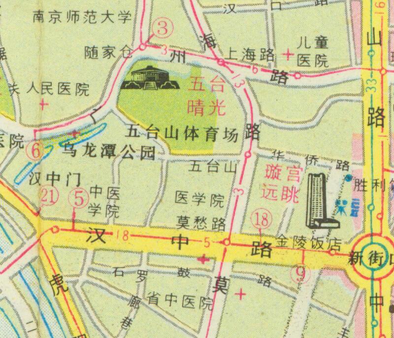 1988年江苏《南京旅游图》预览图4