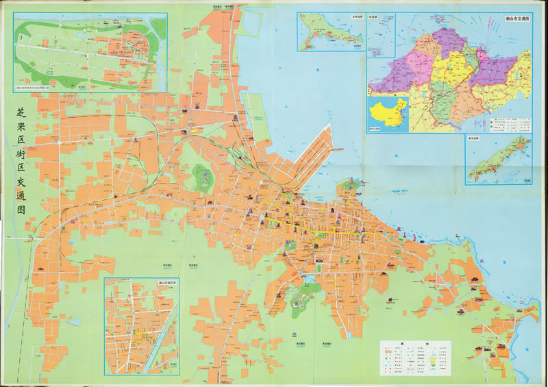 1992年山东《烟台交通游览图》预览图1