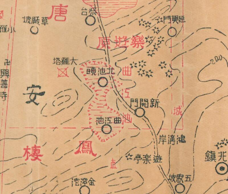 1935年民国陕西西安《西京胜迹图》预览图1