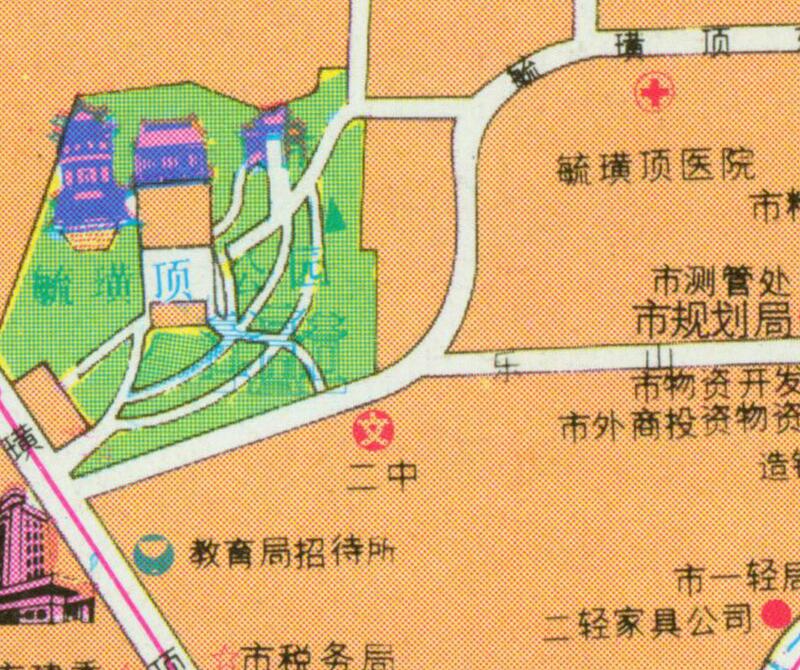 1992年山东《烟台交通游览图》预览图3