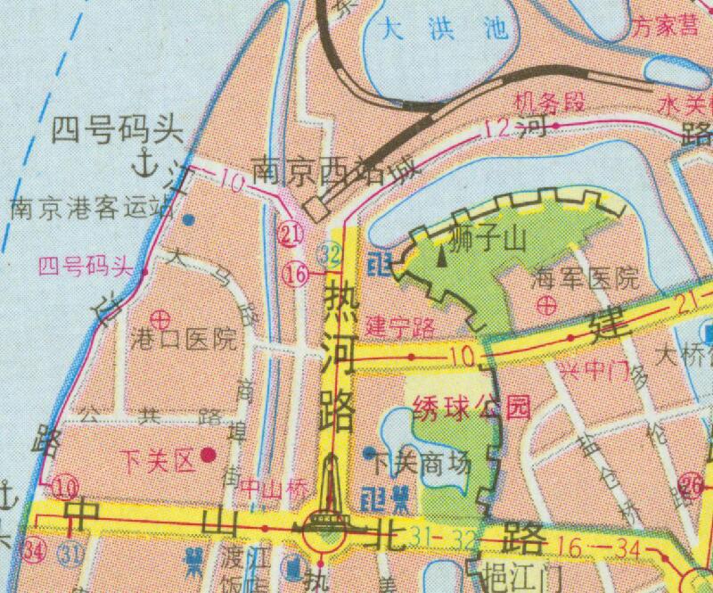 1994年江苏《南京交通游览图》预览图4