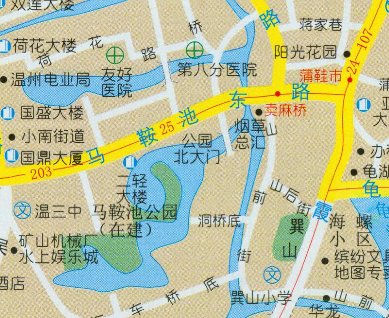 1998年浙江《温州交通旅游图》预览图3