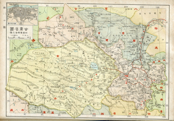 甘肃省历史老地图大全预览图12 甘肃省历史老地图大全预览图12
