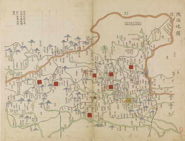 陕西省历史老地图大全预览图2 陕西省历史老地图大全预览图2