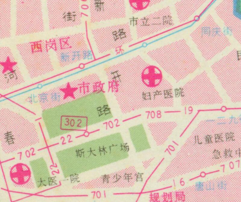 1993年辽宁《大连交通游览图》预览图2