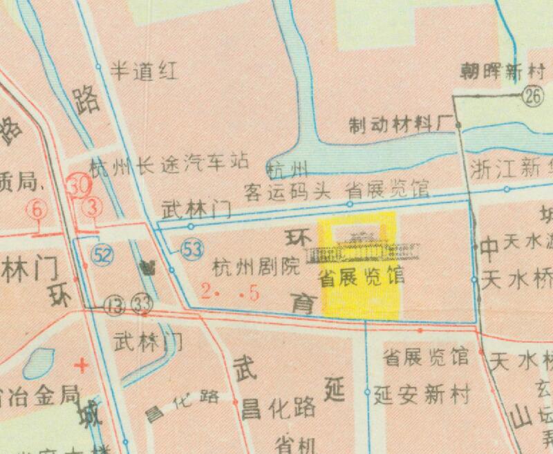 1983年浙江《杭州市交通游览图》预览图4 1983年浙江《杭州市交通游览图》预览图4