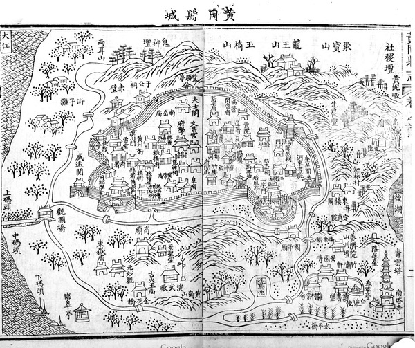 湖北黄冈历史老地图大全预览图 湖北黄冈历史老地图大全预览图