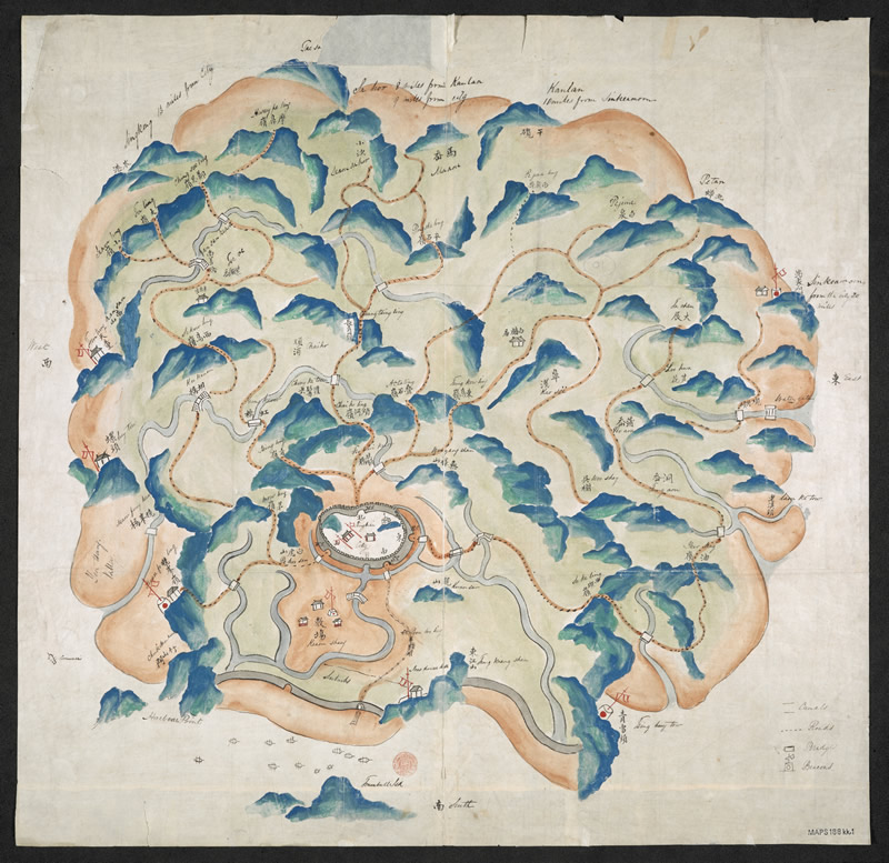 1841年后浙江舟山《定海县舆图》预览图