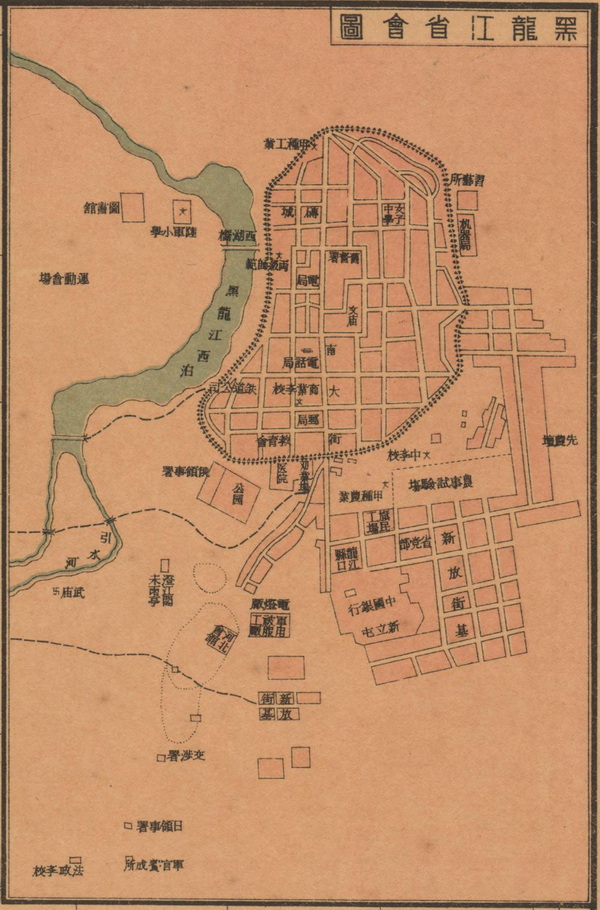 黑龙江齐齐哈尔历史老地图大全预览图7