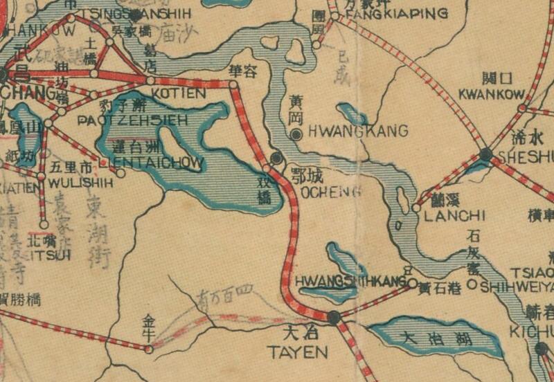 1931年版《湖北省公路路线图》预览图1