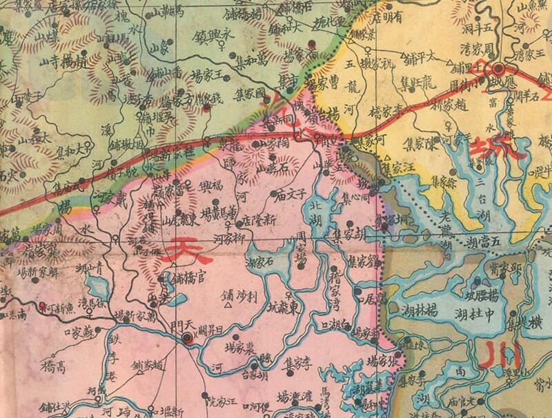 1933年左右武昌亚新《湖北形势地图》预览图2