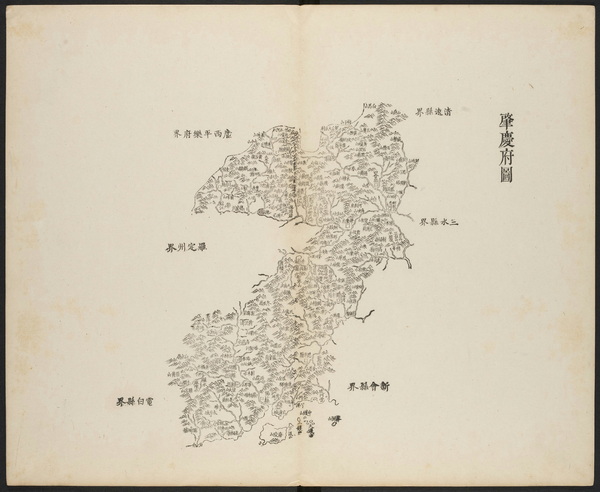 广东肇庆历史老地图大全预览图