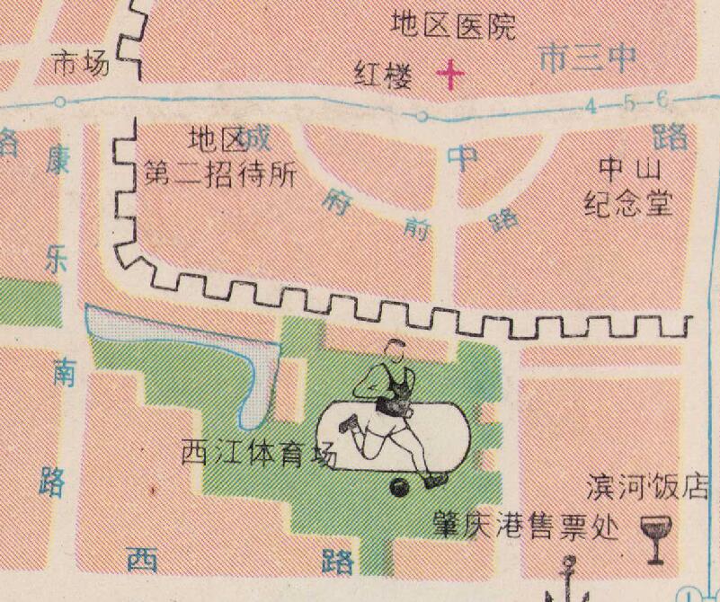 1981年广东《肇庆旅游图》预览图3