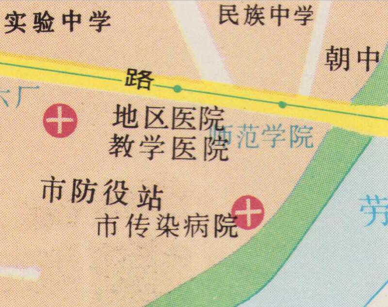 1989年黑龙江《齐齐哈尔旅游交通图》预览图4