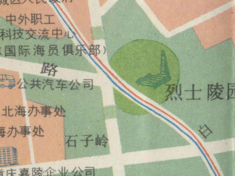 1988年广西《北海交通游览图》预览图3