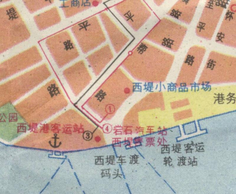 1988年广东《汕头市交通游览图》预览图4