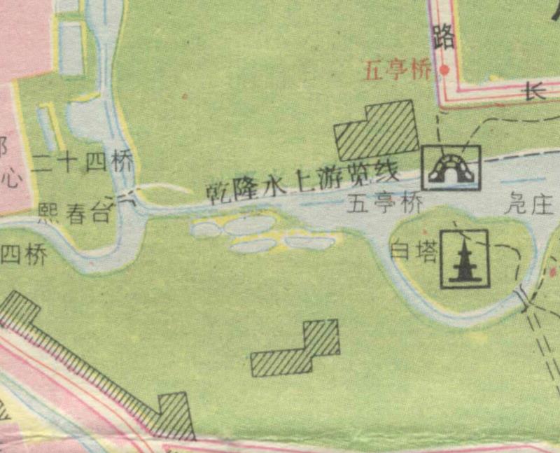 1992年江苏《扬州市交通旅游图》预览图4