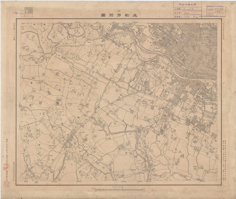 1948年四川《成都市郊图》预览图2 1948年四川《成都市郊图》预览图2