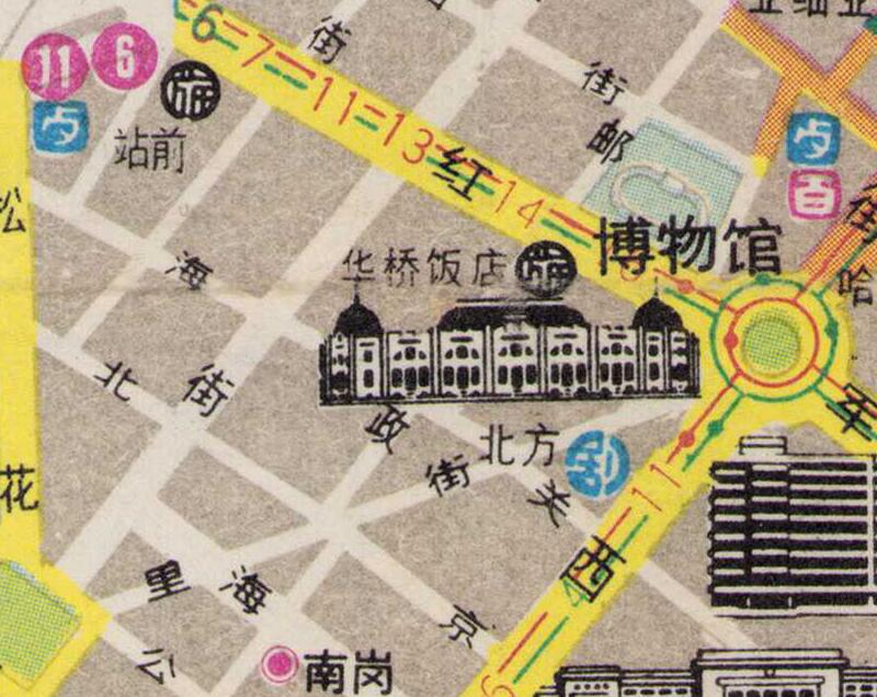 1986年黑龙江《哈尔滨交通图》预览图3